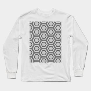 Seamless Geometric Pattern  - Hexagon Long Sleeve T-Shirt